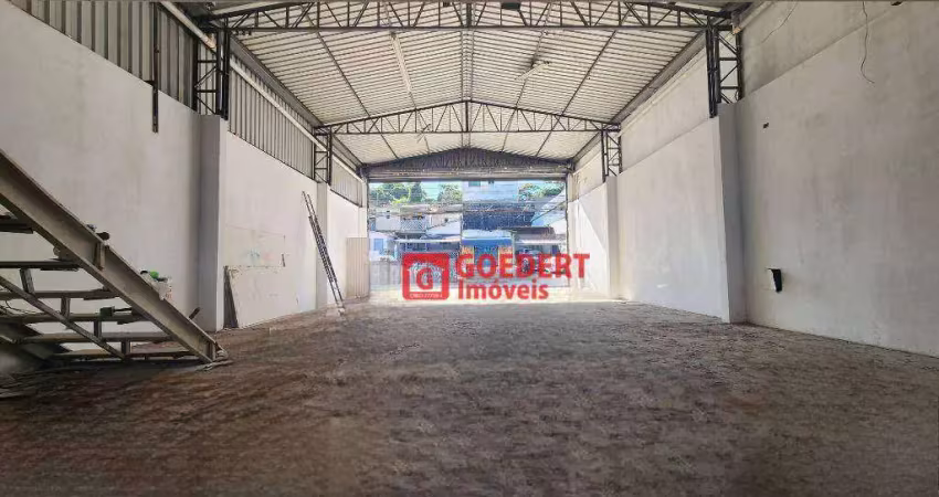 Galpão para alugar, 300 m² por r$ 7.800/mês - cidade jardim cumbica - guarulhos/sp