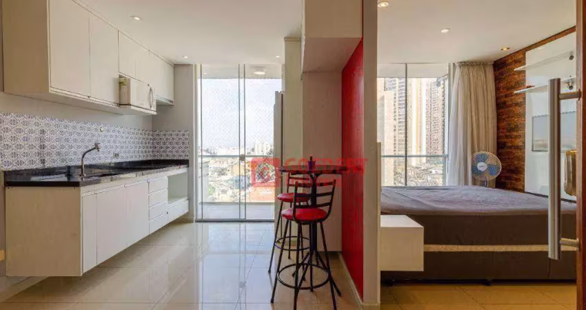 Apartamento studio condomínio first com 1 dormitório à venda, 38 m² por r$ 372.000 - vila augusta - guarulhos/sp