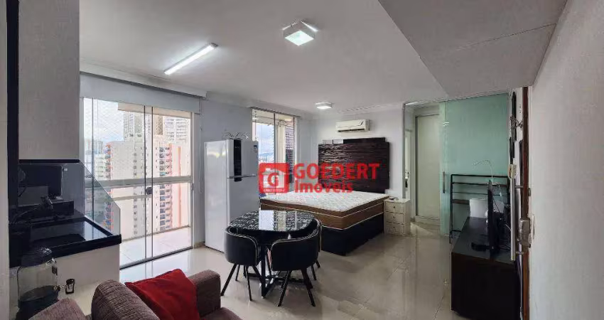 Apartamento studio condomínio first com 1 dormitório para alugar, 38 m² por r$ 3.305/mês - vila augusta - guarulhos/sp  mobiliado!!