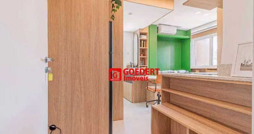 Studio mobiliado ed. rem-id alta romana com 1 dormitório, 19 m² - venda por r$ 375.000 ou aluguel por r$ 3.260/mês - vila romana - são paulo/sp