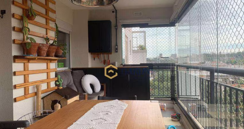 Venda apartamento 91m² 2 dormitórios + escritório com varanda gourmet 2 vagas de garagem Vila Anastácio SP