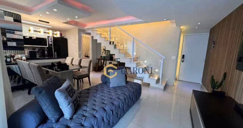 Apartamento duplex com 2 dormitórios à venda, 77 m² por r$ 1.700.000,00 - alto de pinheiros - são paulo/sp