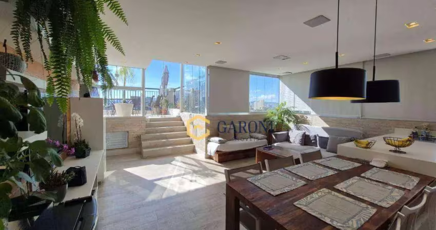 Apartamento tipo cobertura à venda 246m² três suítes, seis vagas, condomínio clube, lapa sp