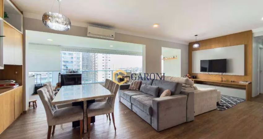 Apartamento com 3 dormitórios, 134 m² - venda por r$ 1.750.000,00 ou aluguel por r$ 10.730,00/mês - vila anastácio - são paulo/sp