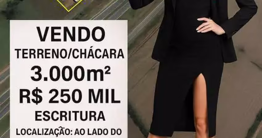 Fantástico terreno para chácara (com escritura e registro) a venda em frente rodovia castelo branco km 155 3.000m²