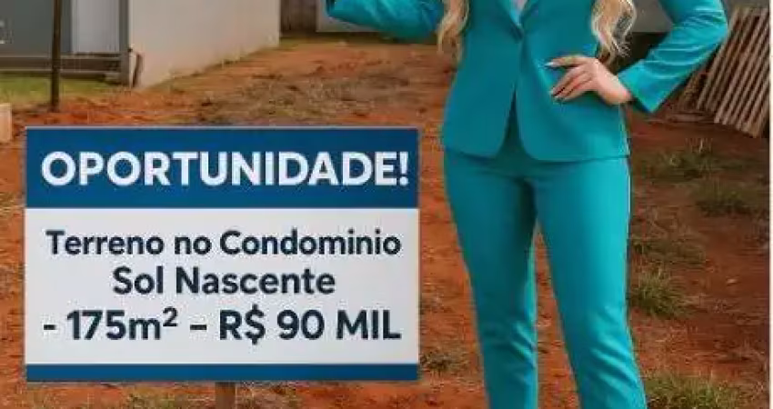 Terreno à venda no condomínio sol nascente – cesário lange/sp