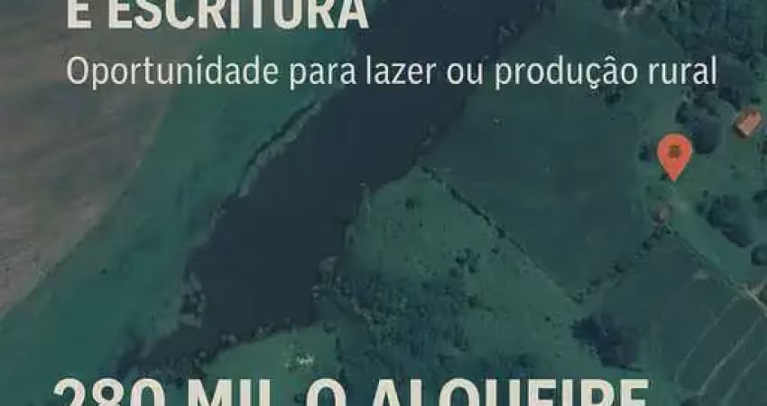 Sítio à venda com 6 alqueires, lago natural, nascente e escritura registrada – uma oportunidade rara com alto potencial