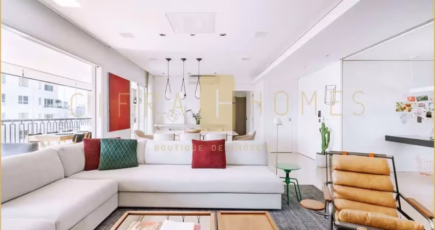 Apartamento para locação e venda, com  2 suites, 3 vagas, 158m², no bairro do itaim.
