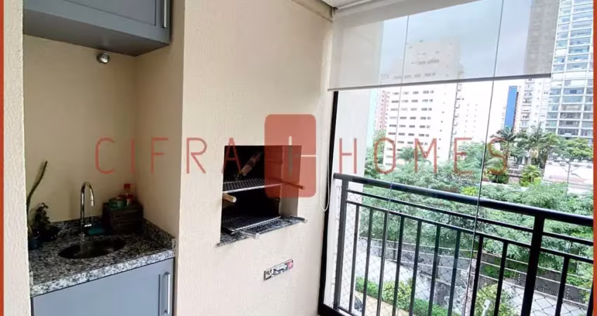 Apartamento mobiliado para locação,57 m²,moema, são paulo - sp