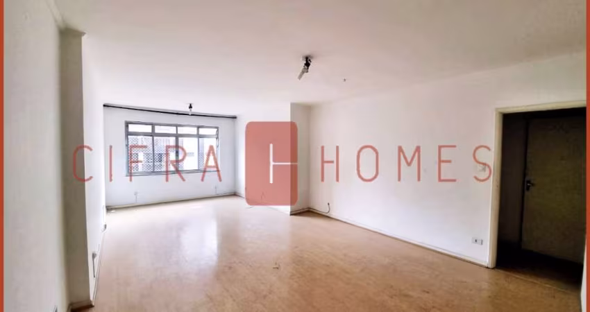 Apartamento para venda e locação, com 110m2, 2 dormitórios, 1 vaga de garagem, em rua tranquila no