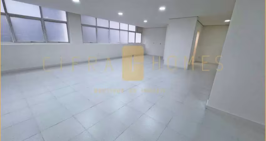 Sala comercial para locação com 195 m², 5 banheiros, 2 vagas de garagem, no melhor da bela vista