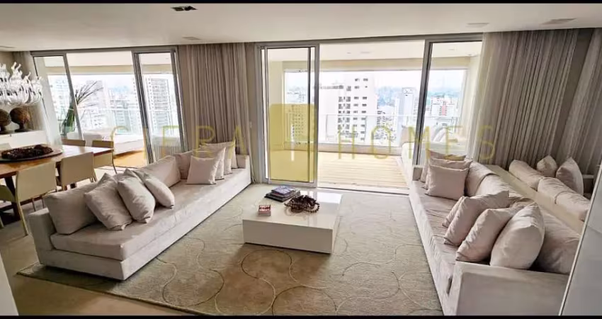 Apartamento luxuoso e espetacular à venda, com 275 m², varanda gourmet, 2 suítes, 4 vagas de garage