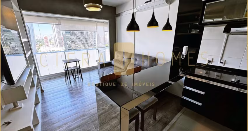 Studio para locação, mobiliado, 1 vaga, lazer completo, na Chácara Santo Antônio