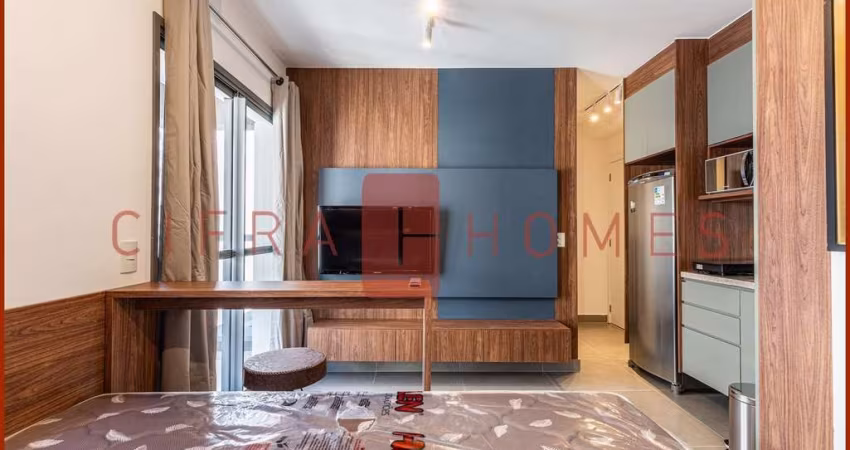 Studio para locação, equipado, lazer completo, no melhor do Jardim Paulista