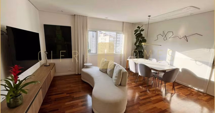 Apartamento Moderno e Mobiliado, 80m², 2 Dormitórios, Totalmente Reformado