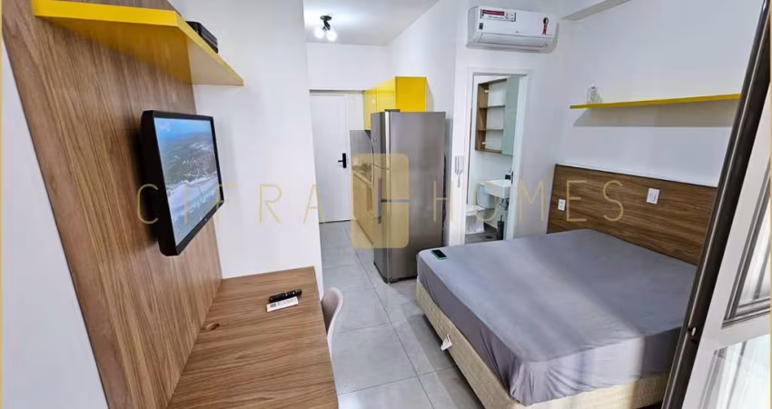 Belíssimo studio mobiliado para locação e venda, com 1 vaga e lazer completo, no melhor da Vila Mad