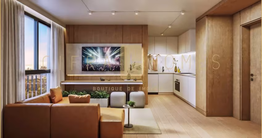 Apartamentos à venda, com suítes de 1 e 2 dorms com lazer exclusivo no rooftop e serviços modernos.
