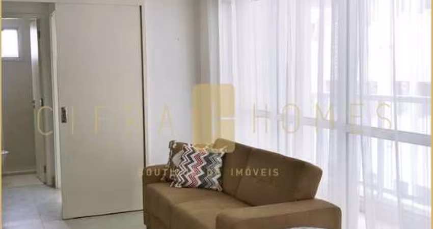 Apartamento para locação, com ou sem mobília, 1 dormitório, área de serviço integrada e 1 vaga de g