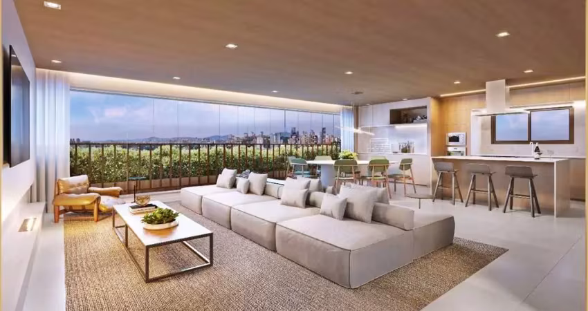 Lançamento: Apartamentos à venda com 128m² e 166m², 2 a 3 suítes e coberturas duplex de 252m² e 325