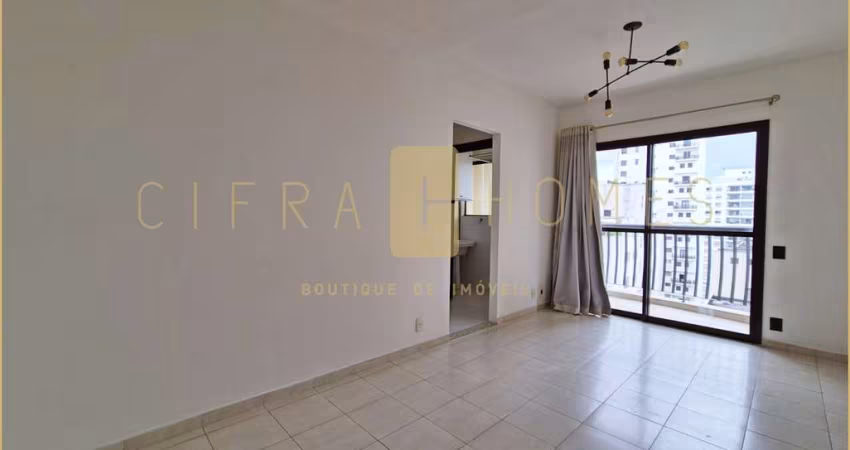 Apartamento para locação de 1 dormitório com sacada, 1 vaga e lazer completo no Jardim Paulista