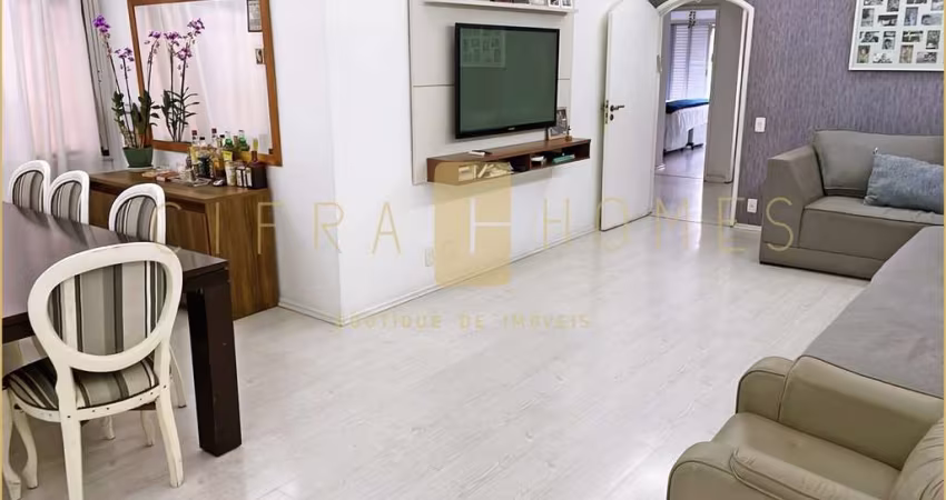 Apartamento à venda,129m², com 3 dormitórios, suíte e sala em L no 1º andar, ar-condicionado e jane