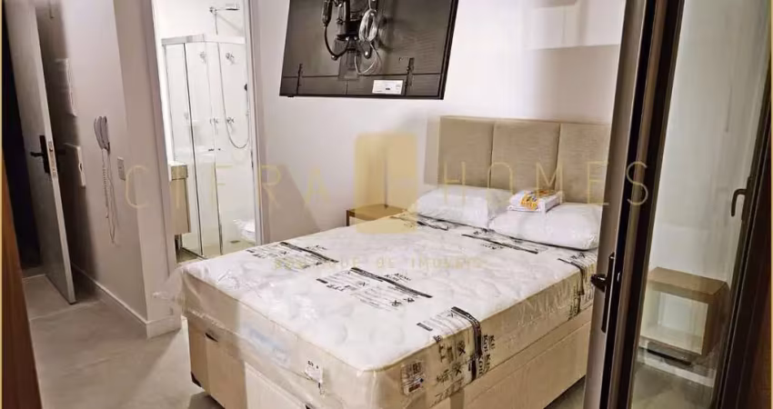 Studio para locação, totalmente mobiliado, 25 m², lazer completo, em pinheiros