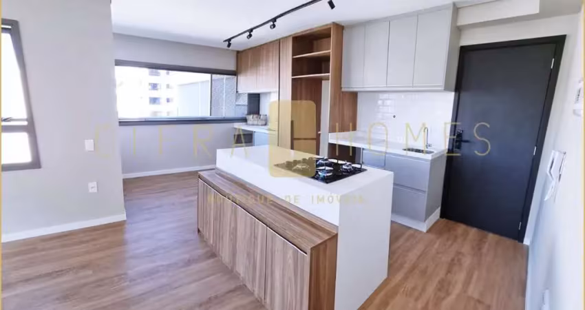 Apartamento para locação com 61m², 2 dormitórios, varanda, 1 vaga de garagem em moema