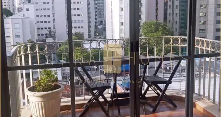Apartamento para locação com 65m², 2 dormitórios, varanda, 2 vagas de garagem, no itaim bibi