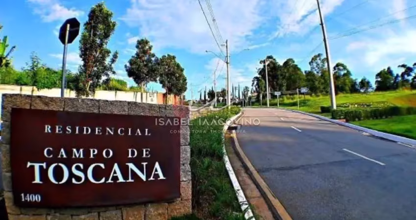 Terreno de esquina, 862m², à venda, condomínio campo de toscana, vinhedo, sp