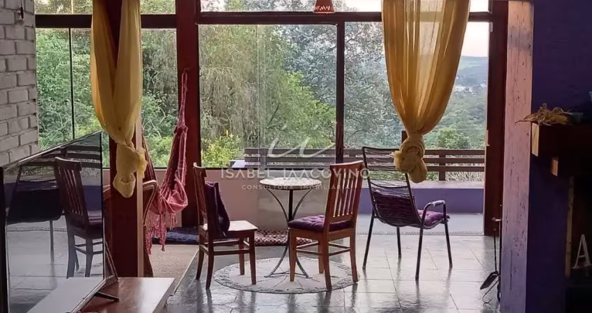 Linda casa estilo rústico à venda, condomínio vale da santa fé, vinhedo-sp