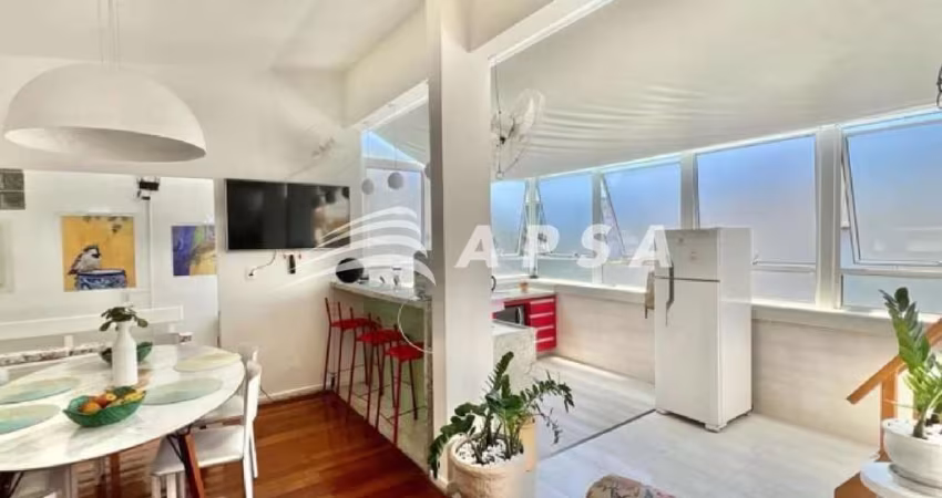 COBERTURA EXCLUSIVA NA AV. RAINHA ELIZABETH – IPANEMA! LINDA COBERTURA TOTALMENTE MOBILIADA E EQUIPA