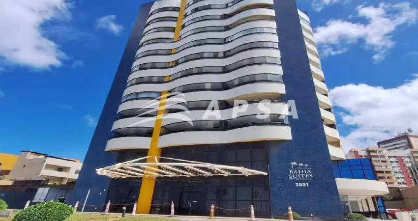 Cod 27518 condomínio bahia suites residence. apartamento semi mobiliado com  49,43m², frente mar, 1/
