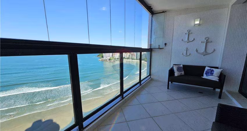 Apartamento à venda Guarujá - Vista total para o mar - Astúrias