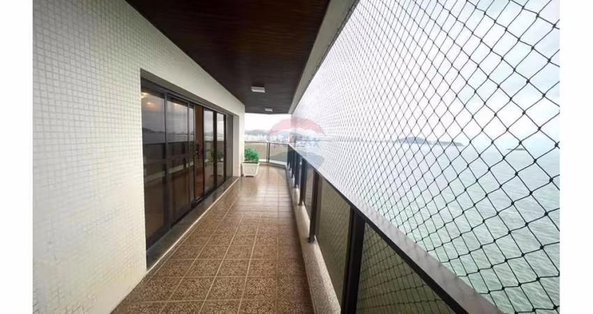 Vista Espetacular para Oceano e Mar 251 m² Elevador Panorâmico 4 suítes Varandão 3 Garagens Lazer Completo Segurança Total Astúrias, Guarujá/SP