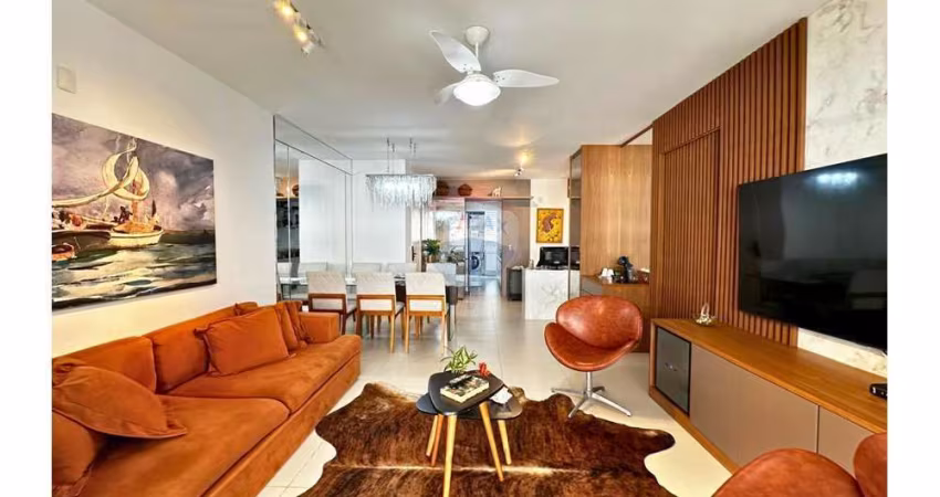 Apartamento com varanda gourmet e 3 dormitórios à venda em Pitangueiras-Guarujá/SP