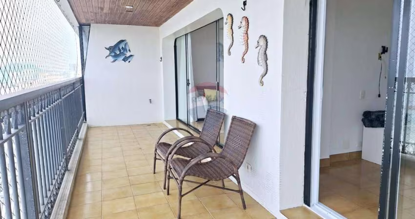 Apartamento 3 dorm , sacada ampla e com belíssima vista da praia Pitangueiras Guarujá