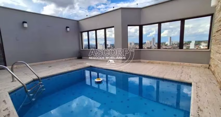 Apartamento cobertura tríplex á venda no edifício golden tower, centro, piracicaba.