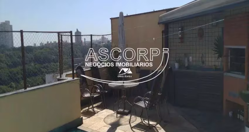 Apartamento cobertura á venda no edifício bela vista, centro, piracicaba.