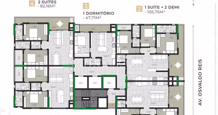 Apartamento com 2 quartos à venda na Avenida Osvaldo Reis, Fazendinha, Itajaí
