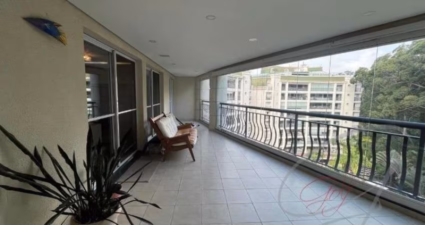 Aluguel de apartamento de alto padrão na Vila São Francisco, São Paulo-SP: 4 quartos, 3 salas, 6 banheiros, 4 vagas de garagem!
