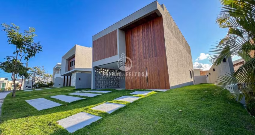 Casa para Venda em Camaçari, Alphaville (Abrantes), 4 dormitórios, 4 suítes, 2 banheiros, 4 vagas