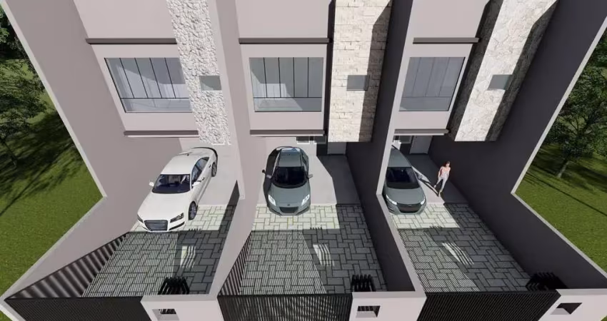 Casa geminada com 1 suíte + 2 quartos, rau - jaraguá do sul