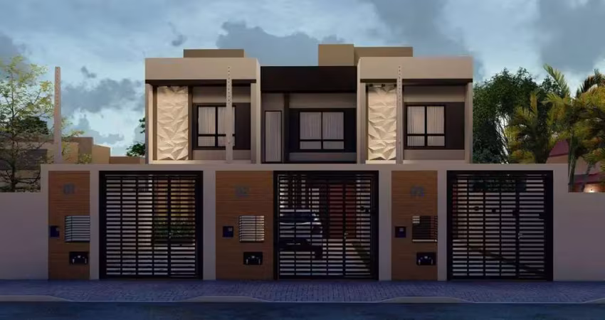 Casa geminada com 2 quartos, beira rio - guaramirim