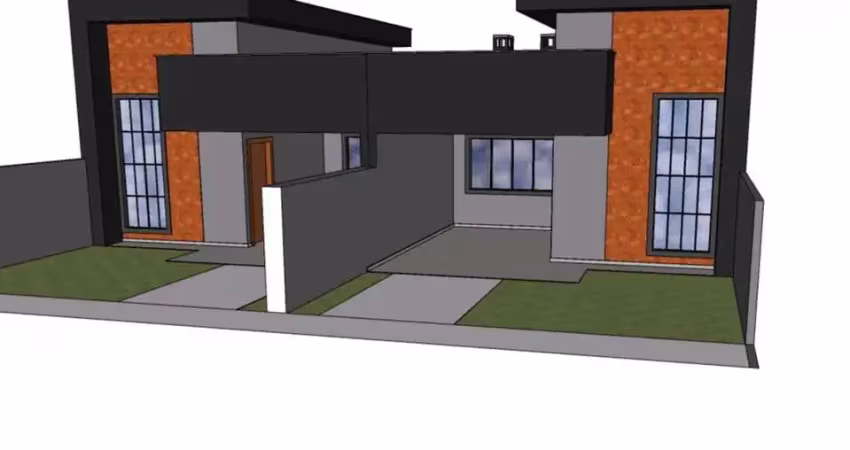 Casa geminada com 1 suíte + 1 quarto, nereu ramos - jaraguá do sul
