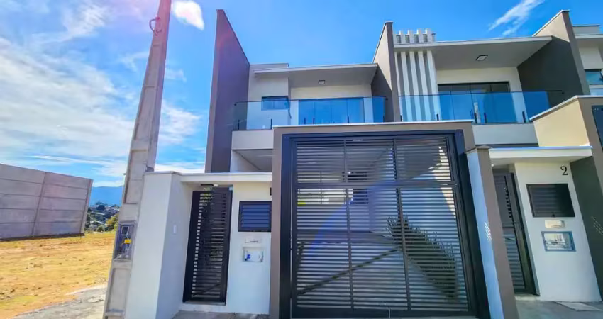 Geminado com 1 suíte + 2 quartos, bairro jaraguá esquerdo - sc