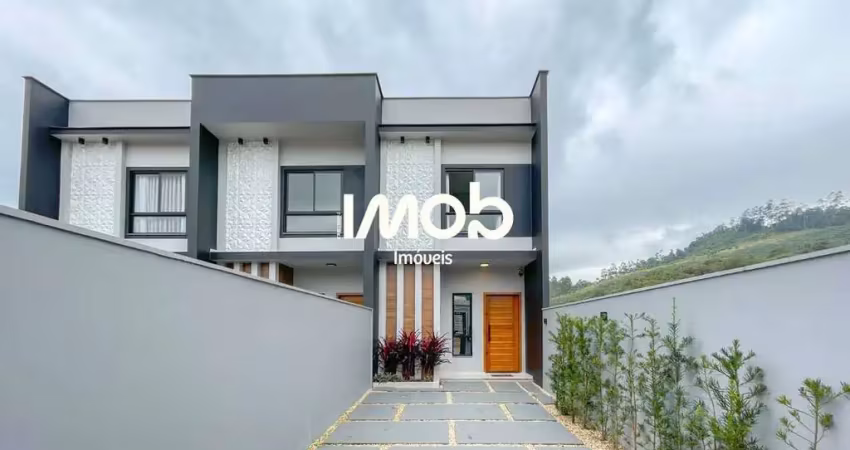 Geminado com 1 suíte + 2 quartos, beira rio - guaramirim