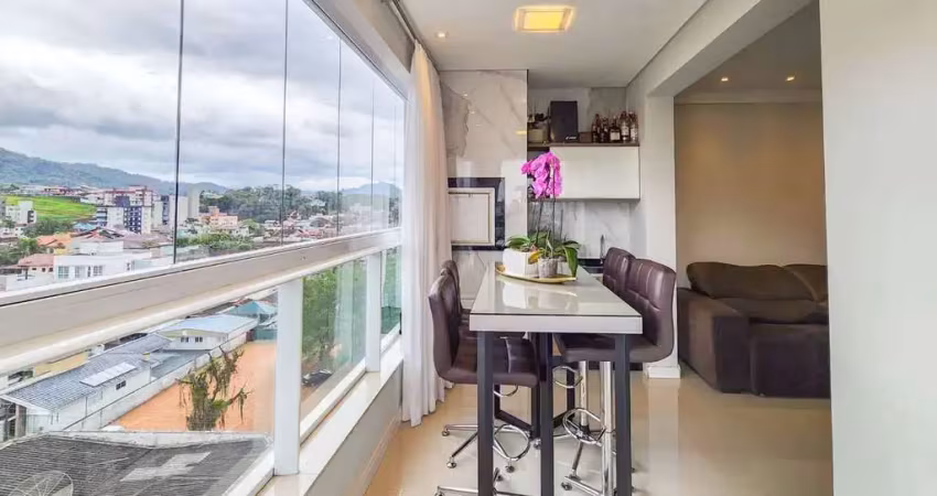 Apartamento com 1 suíte + 1 quarto, jaraguá esquerdo - sc