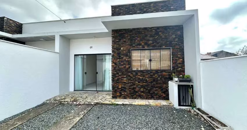 Casa semi-mobiliada com dois dormitórios e área de festas para locação anual no bairro itajuba em barra velha