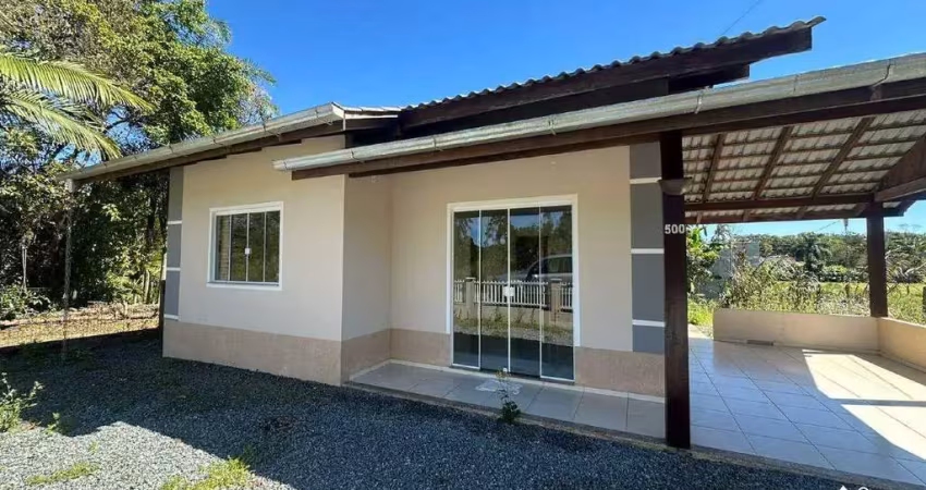 Casa para locação anual com 2 dormitórios e vaga no bairro itajuba em barra velha