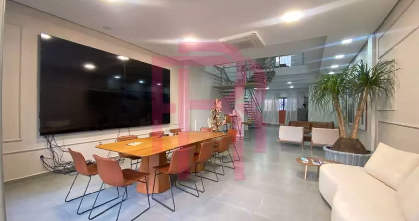 Sala comercial com mezanino para locação no centro de balneário camboriú.